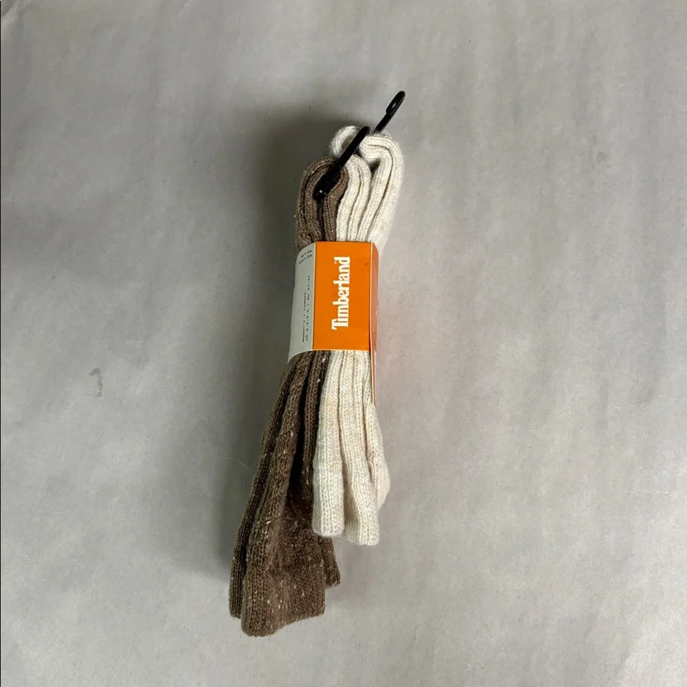 New Timberland Socks Women’s 2 Pair Wool Blend Boot Socks Casual Activewear - Picture 5 of 13